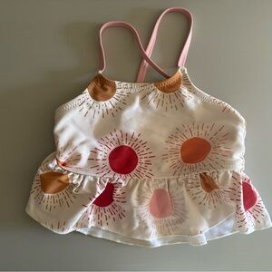 Pink Chicken Bikini Set in Sunset 4T